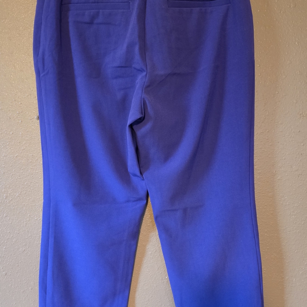 New York & Company Vibrant Purple Straight Leg Pants - Picture 2 of 4